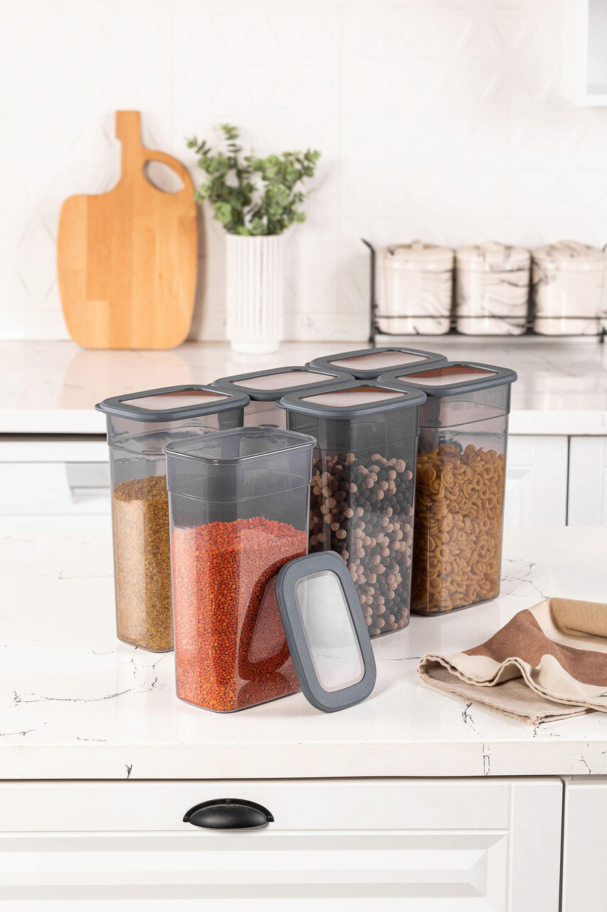 Set recipiente depozitare, Hermia, 964FRM1165, Antracit - imagine 3